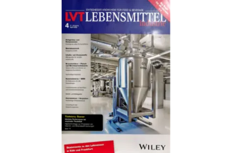 Cover Fachartikel Lebensmittelindustrie