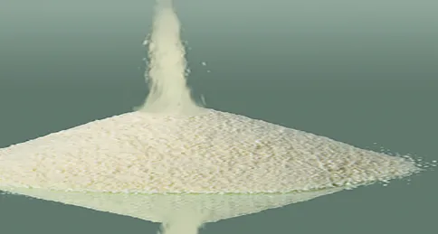 Fettkristallisation Weißes Fettpulver